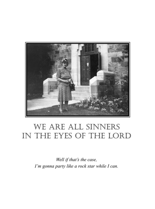 Sinners Humor Card