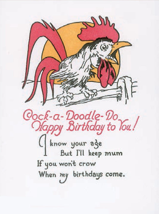 Crowing Birthday Card