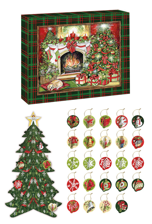 Fireside Tree Paper Pop-Up Advent Calendar