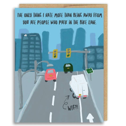 Bike Lane Love Card