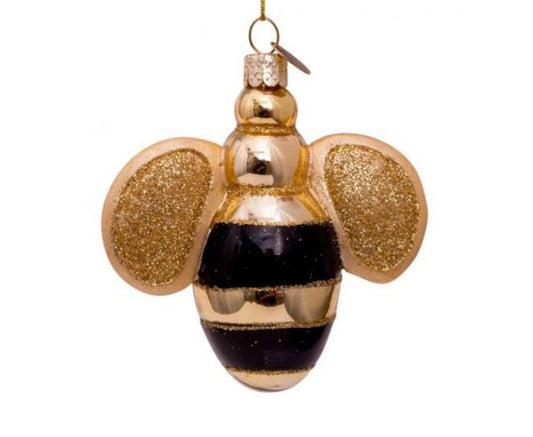 Bumblebee Hand Blown Glass Ornament